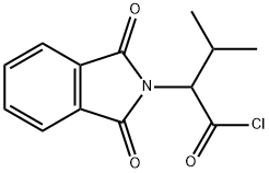 2-(1,3-二氧代异吲哚-2-基)-3-甲基-丁酰氯化物 结构式