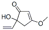 5-Hydroxy-3-methoxy-5-vinyl-2-cyclopenten-1-one 结构式