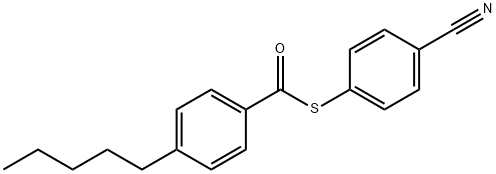 (S)-(4-cyanophenyl) 4-pentylthiobenzoate 结构式