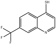 7-三氟甲基-4-硫醇喹啉 结构式