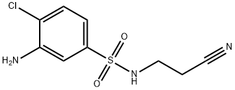 3-AMINO-4-CHLORO-N-(2-CYANOETHYL)-BENZENE SULFONAMIDE, 98 结构式