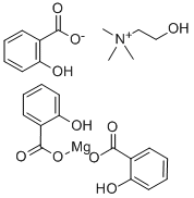 三水杨酸胆碱镁 结构式