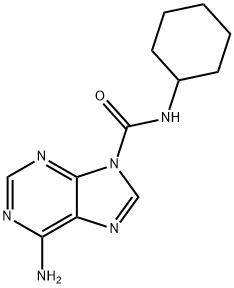 6-AMINO-N-CYCLOHEXYL-9H-PURINE-9-CARBOXAMIDE 结构式