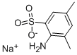 2-氨基-3,5-二甲基苯磺酸钠 结构式