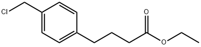 ethyl 4-(4-(chloromethyl)phenyl)butanoate 结构式