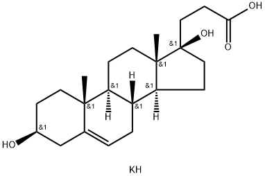 3Β,17Β-二羟基孕甾-5-烯-21-羧酸 结构式