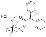 L-2-alpha-Tropinyl benzilate hydrochloride 结构式