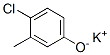 potassium p-chloro-m-cresolate 结构式