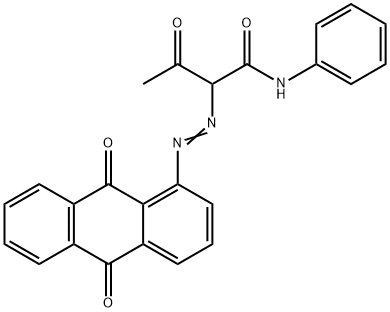 2-[(9,10-dihydro-9,10-dioxo-1-anthryl)azo]-3-oxo-N-phenylbutyramide 结构式