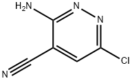 3-AMINO-6-CHLORO-4-PYRIDAZINECARBONITRILE 结构式
