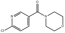 4-[(6-氯-3-吡啶基)羰基]吗啉 结构式