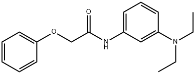 3-phenoxyacetamido-N,N-diethylaniline 结构式