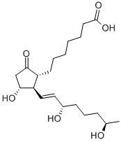 19(R)-羟基前列腺素E1 结构式