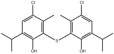 2,2'-硫代二[4-氯-6-异丙基-3-甲基苯酚] 结构式
