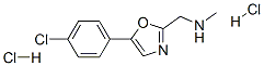 1-[5-(4-chlorophenyl)-1,3-oxazol-2-yl]-N-methyl-methanamine dihydrochl oride 结构式