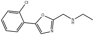 2-Ethylaminomethyl-5-(2-chlorophenyl)oxazole 结构式