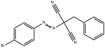 Malononitrile, benzyl 4-bromophenyldiazenyl- 结构式