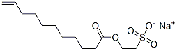 sodium 2-sulphonatoethyl undec-10-enoate 结构式