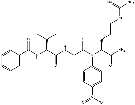 BZ-VAL-GLY-ARG-PNA 结构式