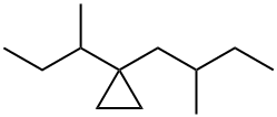 1-(2-Methylbutyl)-1-(1-methylpropyl)cyclopropane 结构式