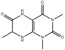 2,4,6(3H)-Pteridinetrione,  1,5,7,8-tetrahydro-1,3,7-trimethyl- 结构式