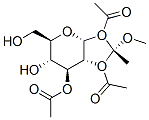 .alpha.-D-Glucopyranose, 1,2-O-(1-methoxyethylidene)-, triacetate, (R)- 结构式