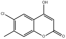 6-CHLORO-4-HYDROXY-7-METHYLCOUMARIN 结构式