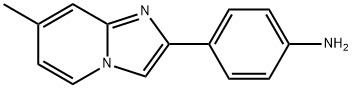 4-(7-甲基咪唑并[1,2-A]吡啶-2-基)苯胺 结构式