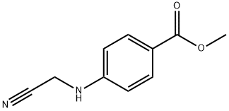 Benzoic acid, 4-[(cyanomethyl)amino]-, methyl ester (9CI) 结构式