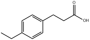 3-(4-乙基苯基)丙酸 结构式