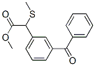 2-(m-Benzoylphenyl)-2-(methylthio)acetic acid methyl ester 结构式