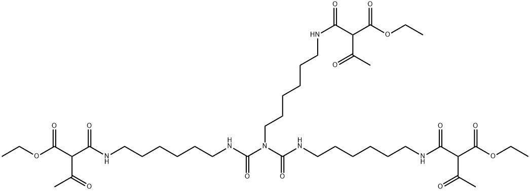 diethyl 2,24-diacetyl-13-[6-[[2-(ethoxycarbonyl)-1,3-dioxobutyl]amino]hexyl]-3,12,14,23-tetraoxo-4,11,13,15,22-pentaazapentacosanedioate 结构式
