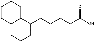 1-DECAHYDRONAPHTHALENE PENTANOIC ACID 结构式