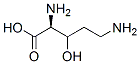 3-hydroxyornithine 结构式