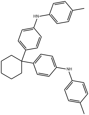 4,4'-cyclohexylidenebisN-(4-methylphenyl)-Benzenamine 结构式