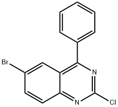 6-溴-2-氯-4-苯基喹唑啉 结构式