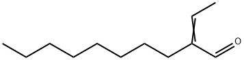 2-亚乙基葵醛 结构式