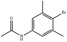 N-乙酰基-4-溴-3,5-二甲基苯胺 结构式