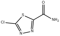 5-氯-1,3,4-噻二唑-2-甲酰胺 结构式