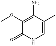 2(1H)-Pyridinone,  4-amino-3-methoxy-5-methyl- 结构式