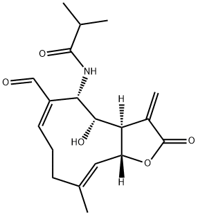 刺苞菊胺内酯 结构式
