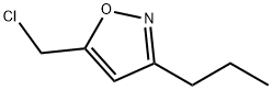 Isoxazole, 5-(chloromethyl)-3-propyl- (9CI) 结构式