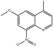 4-甲基-6-甲氧基-8-硝基喹啉 结构式