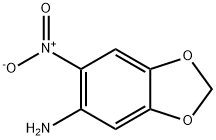 6-NITRO-1,3-BENZODIOXOL-5-AMINE 结构式