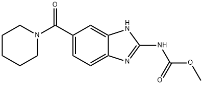 [5-[(Piperidin-1-yl)carbonyl]-1H-benzimidazol-2-yl]carbamic acid methyl ester 结构式