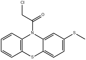 2-氯-1-[2-(甲基硫烷基)-10H-吩噻嗪-10-基]乙-1-酮 结构式