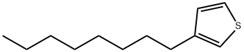 3-辛基噻吩, 65016-62-8, 结构式