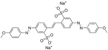 disodium 4,4'-bis[(4-methoxyphenyl)azo]stilbene-2,2'-disulphonate 结构式