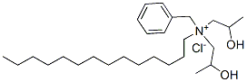 benzylbis(2-hydroxypropyl)tetradecylammonium chloride 结构式