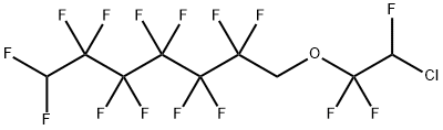 1,1,2-Trifluoro-2-chloroethyl-2,2,3,3,4,4,5,5,6,6,7,7-dodecafluorohept yl ether 结构式